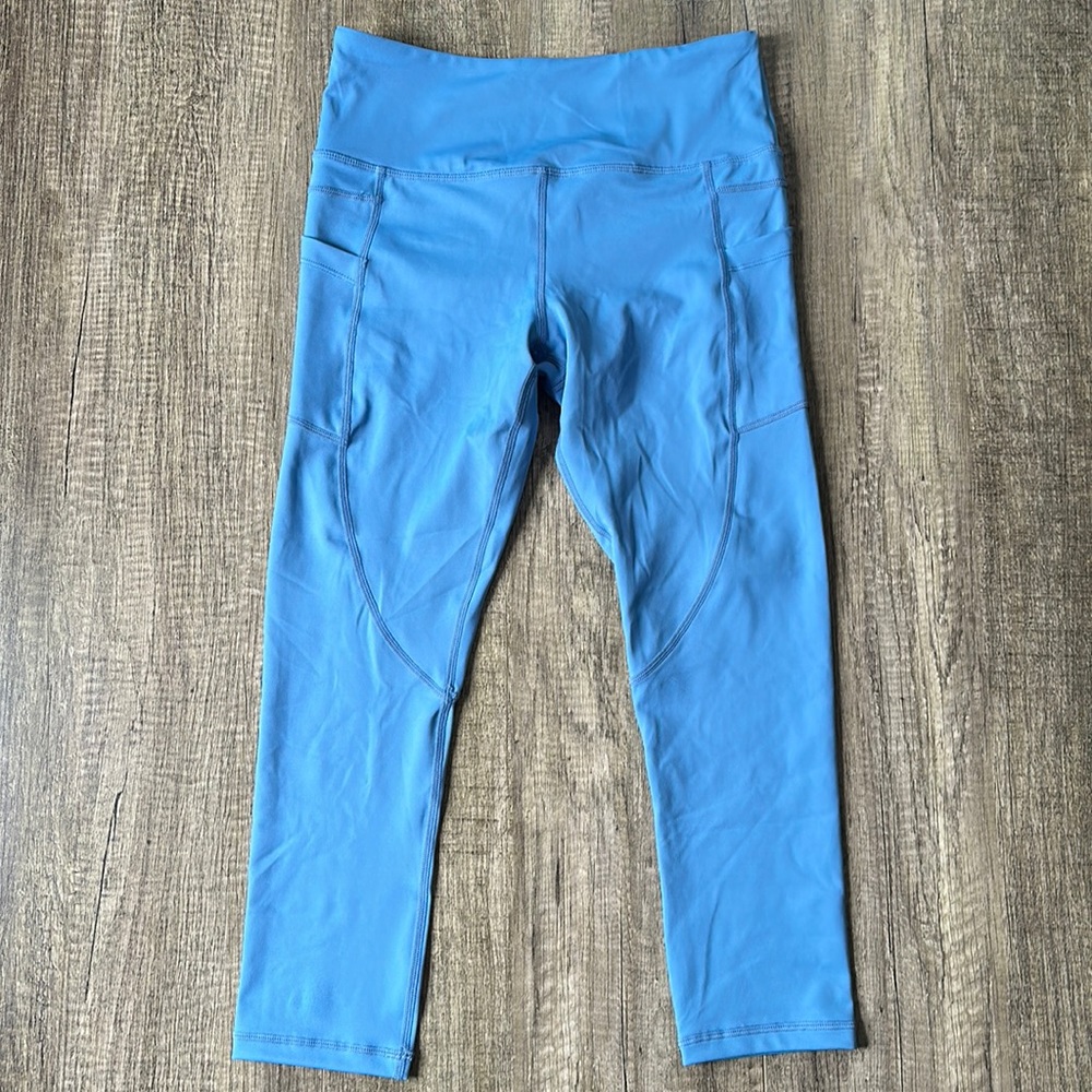 Zyia Active Light n Tight 7/8 Blue Pocket Leggings